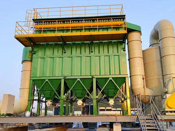 Calculation of wind speed in bag filter pipeline